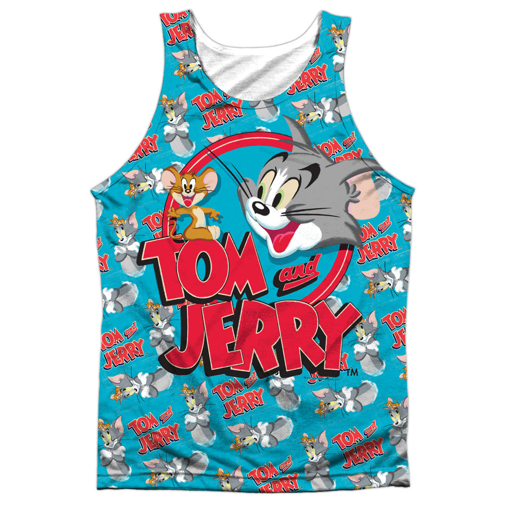 Tom And Jerry - Double Trouble - Adult Poly Tank Top - White