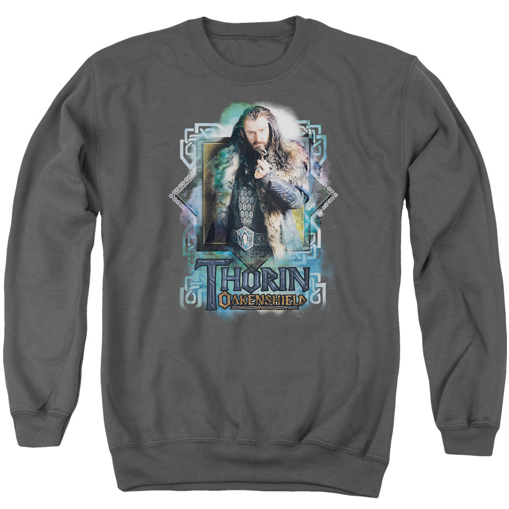 The Hobbit - Thorin Oakenshield - Adult Crewneck Sweatshirt - Charcoal