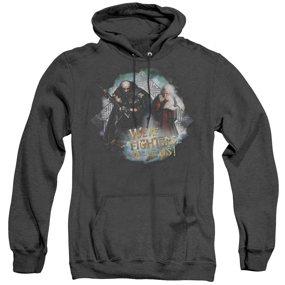 The Hobbit - Were Fighers - Adult Heather Hoodie - Black