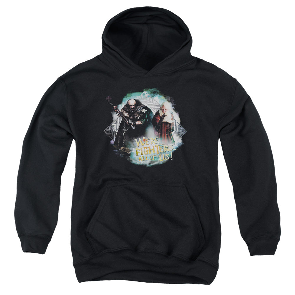 The Hobbit - Were Fighers - Youth Pull-over Hoodie - Black