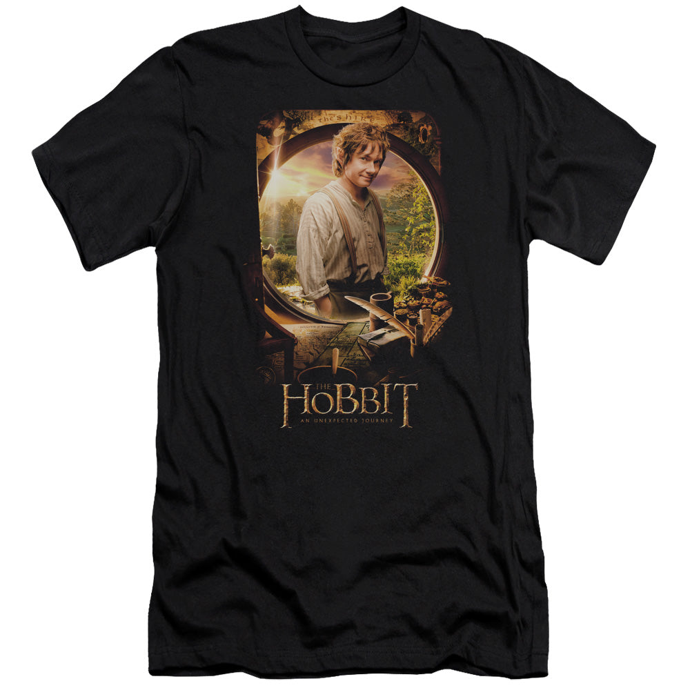 The Hobbit - Bilbo Poster-premuim Canvas Adult Slim Fit 30/1 - Black