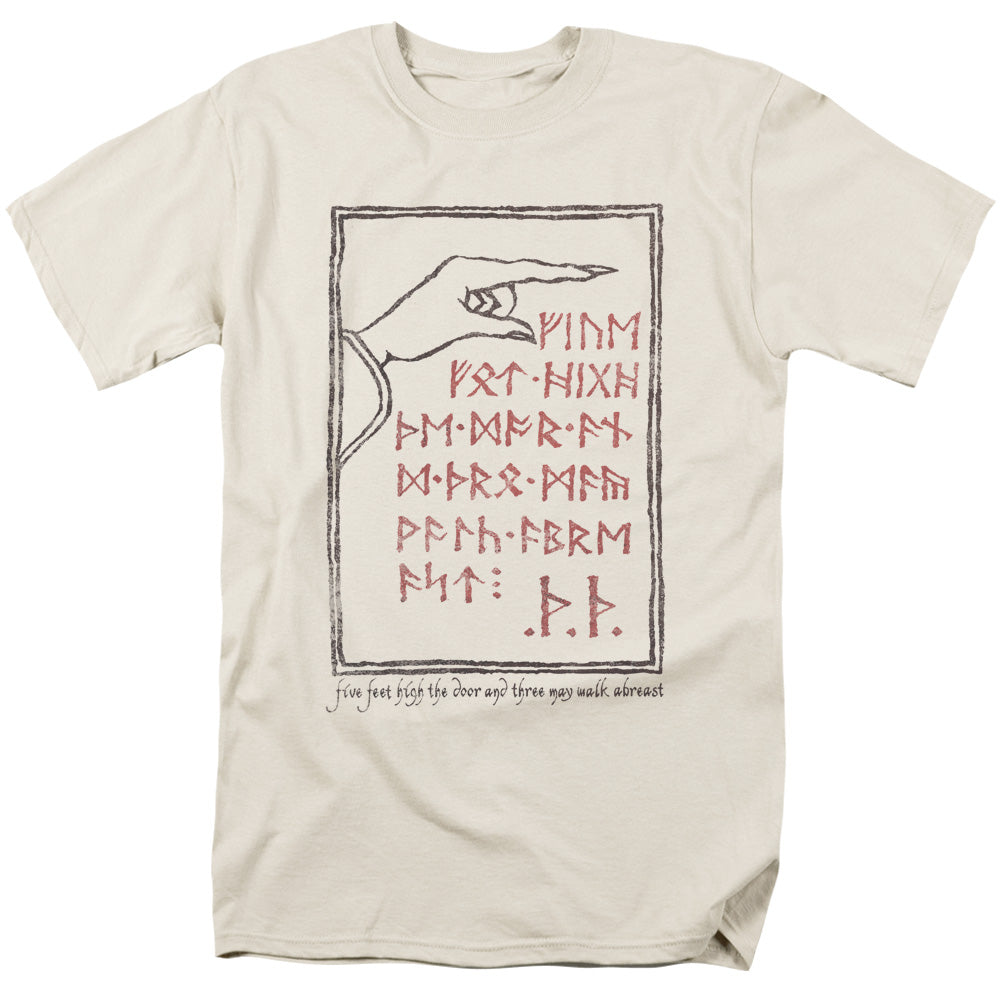 The Hobbitback Door - Short Sleeve Adult 18 - 1 - Cream T-shirt