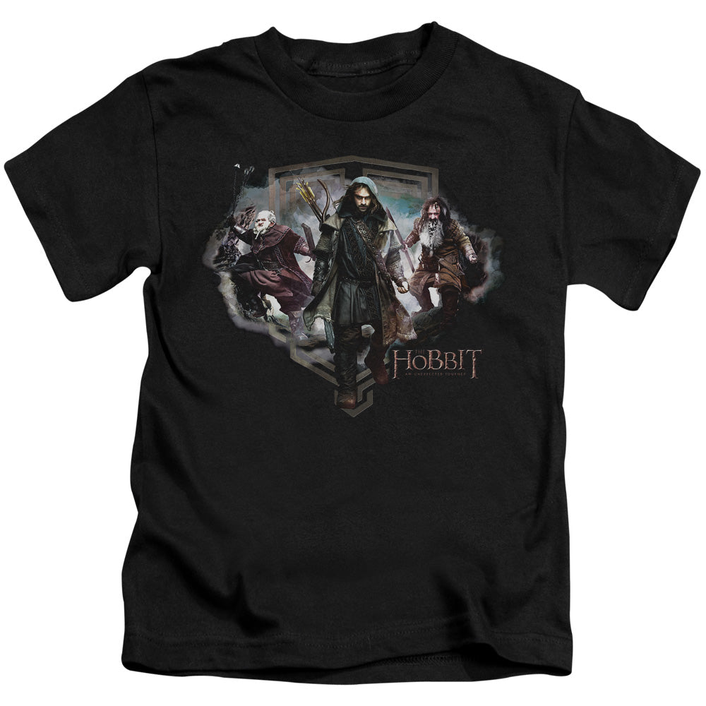 THE HOBBIT THREE DWARVES - S/S JUVENILE 18/1 - BLACK - T-Shirt