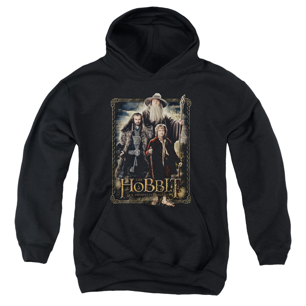The Hobbit - The Three - Youth Pull-over Hoodie - Black