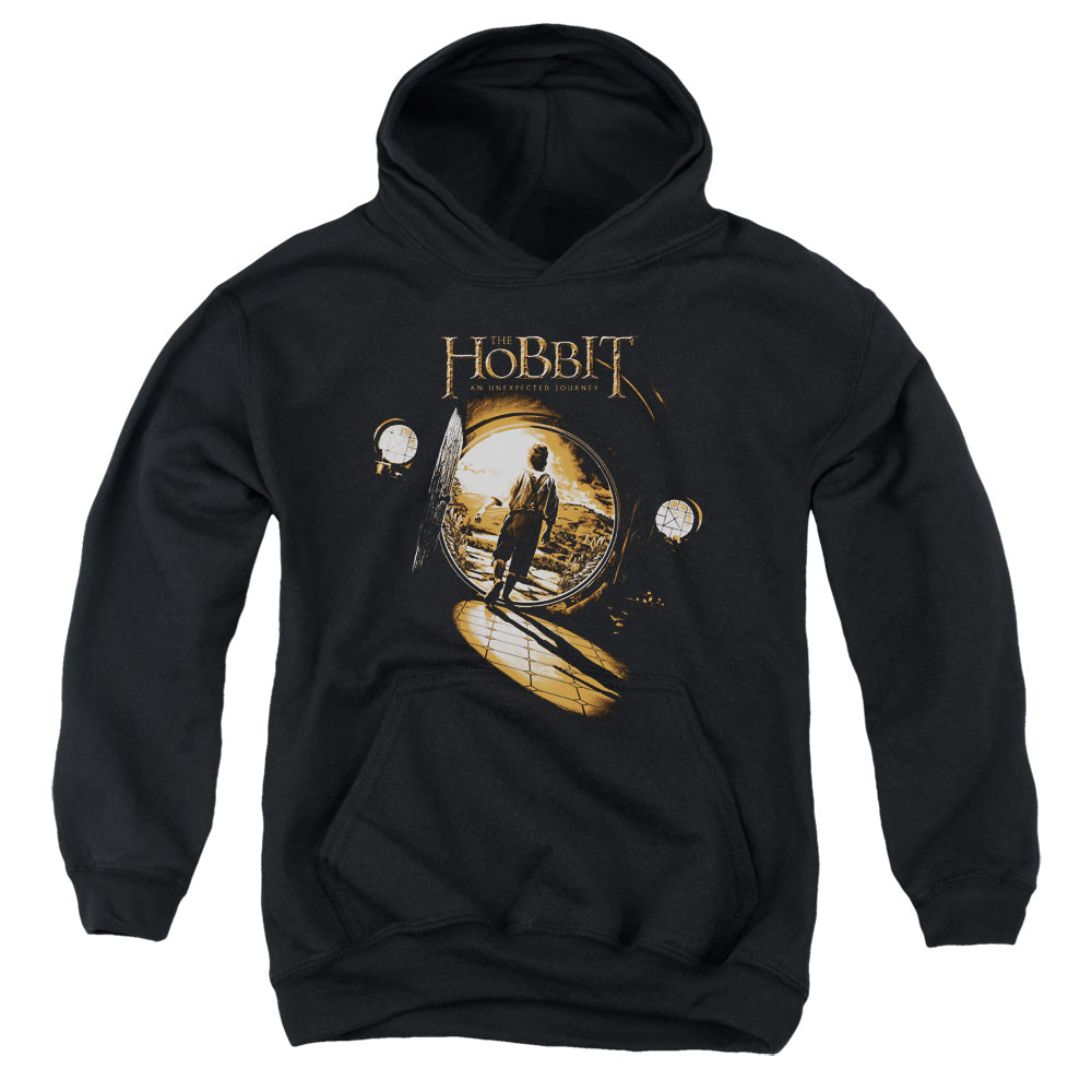 The Hobbit - Hobbit Hole - Youth Pull-over Hoodie - Black