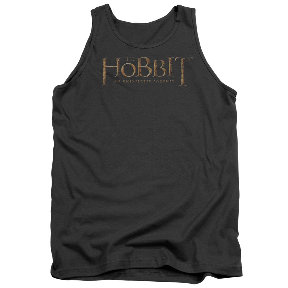 The Hobbit - Distressed Logo - Adult Tank - Charcoal