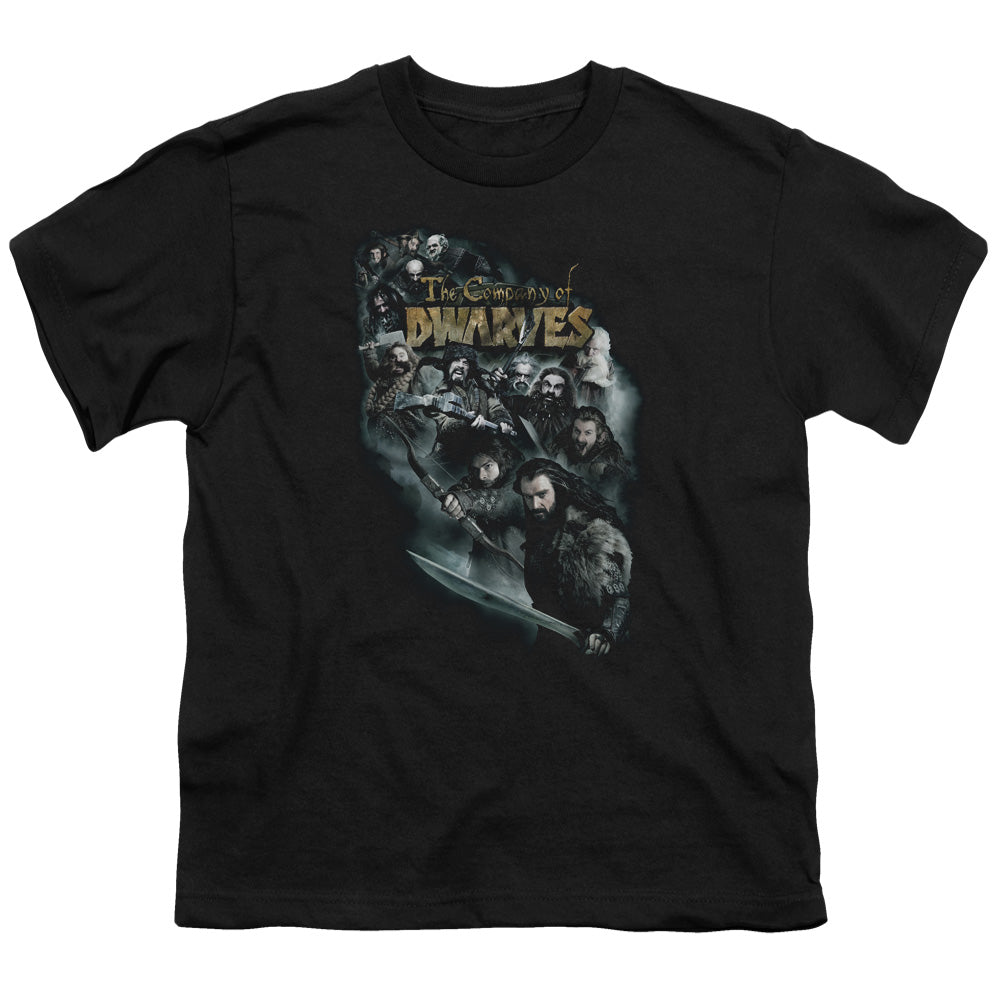 The Hobbit - Company Of Dwarves - Short Sleeve Youth 18/1 - Black T-shirt