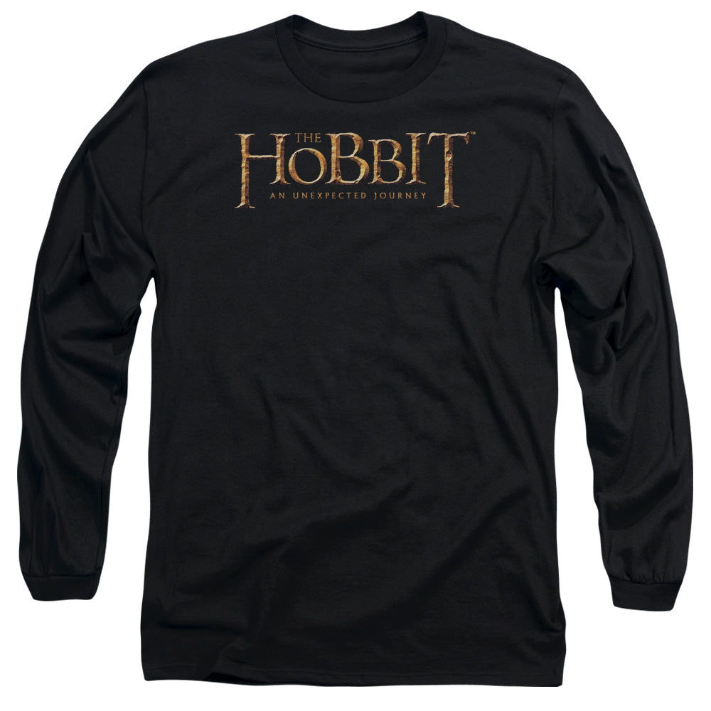 The Hobbit - Logo - Long Sleeve Adult 18/1 - Black T-shirt