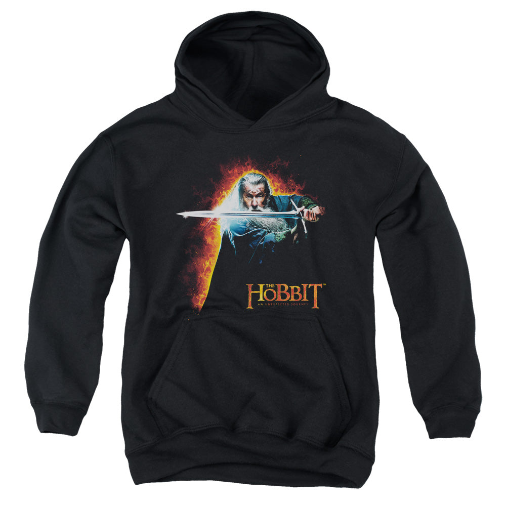 The Hobbit - Secret Fire - Youth Pull-over Hoodie - Black