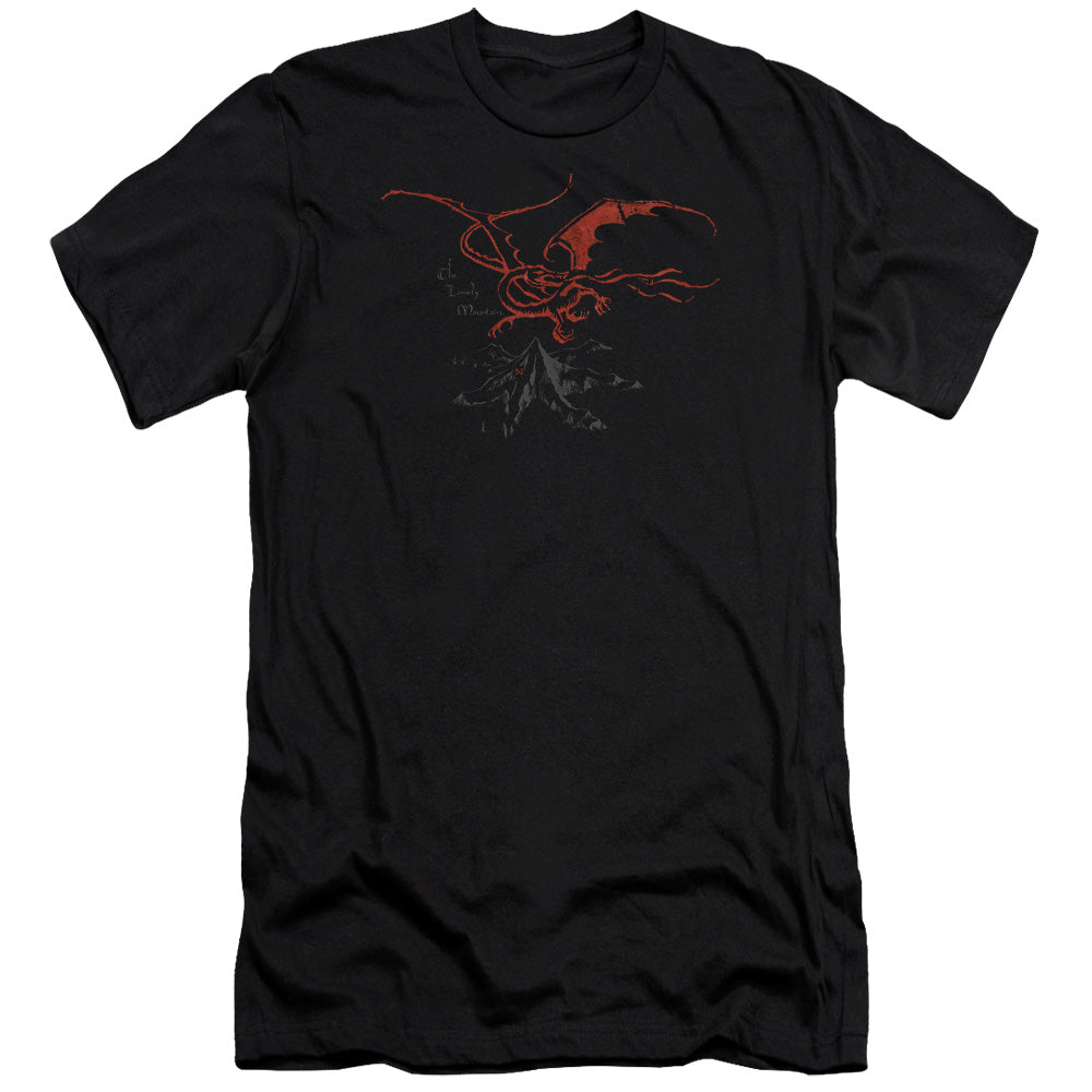 The Hobbit - Smaug-premuim Canvas Adult Slim Fit 30/1 - Black