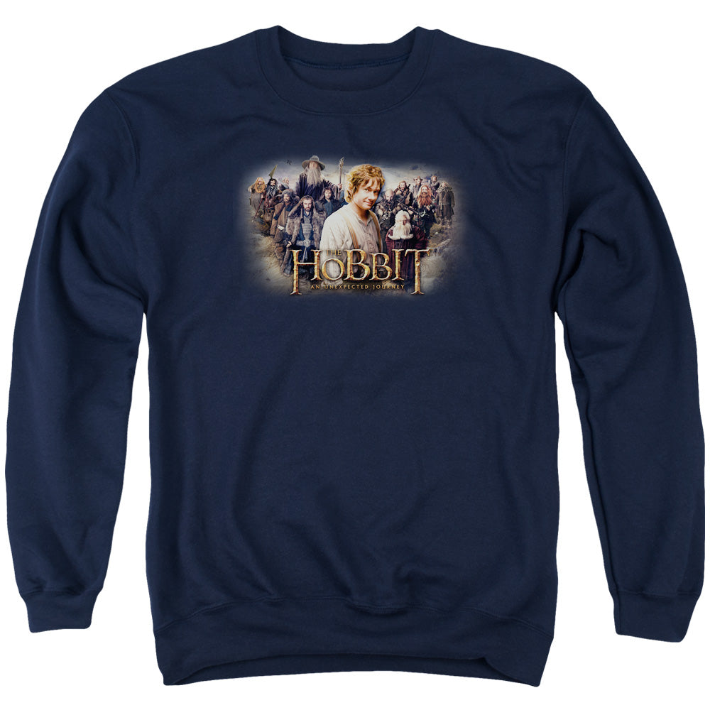 The Hobbit - Hobbit Rally - Adult Crewneck Sweatshirt - Navy