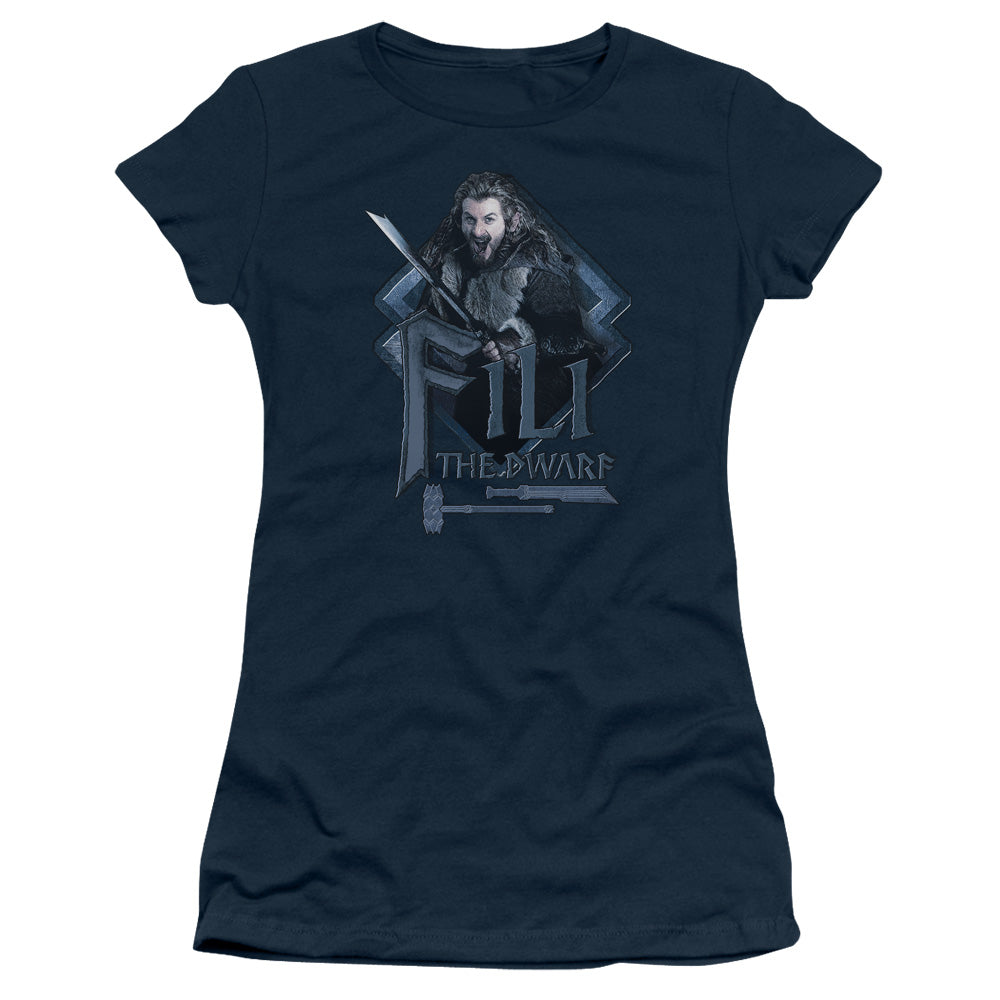 The Hobbit - Fili - Short Sleeve Junior Sheer - Navy T-shirt