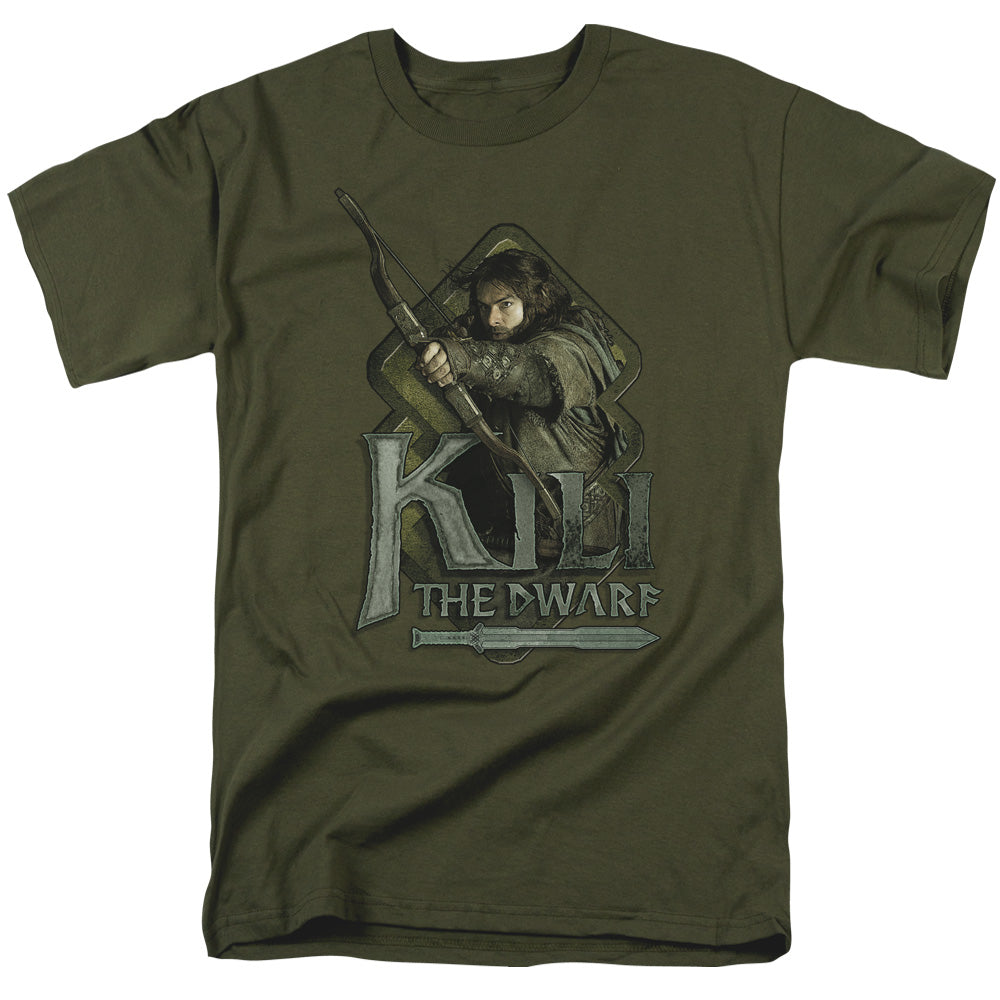 The Hobbit - Kili - Short Sleeve Adult 18/1 - Military Green T-shirt