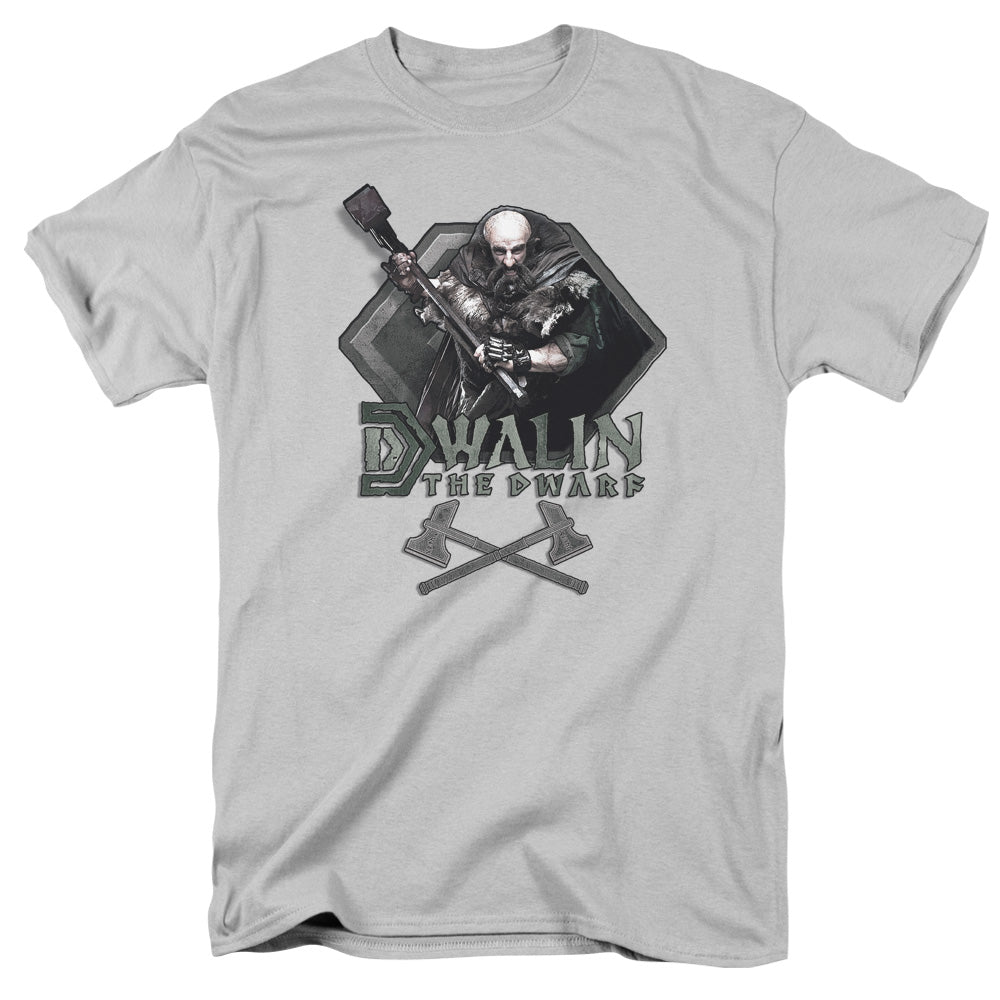 The Hobbit - Dwalin - Short Sleeve Adult 18/1 - Silver T-shirt