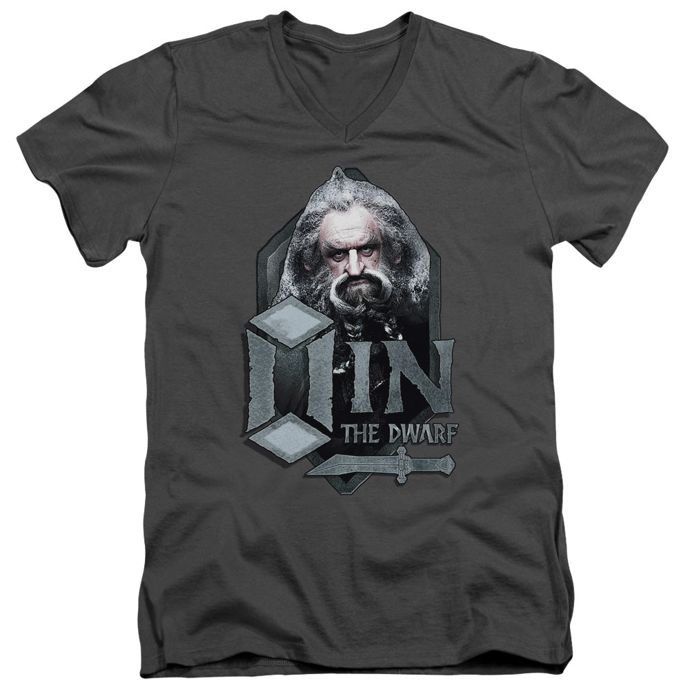 The Hobbit - Oin - Short Sleeve Adult V-neck - Charcoal T-shirt