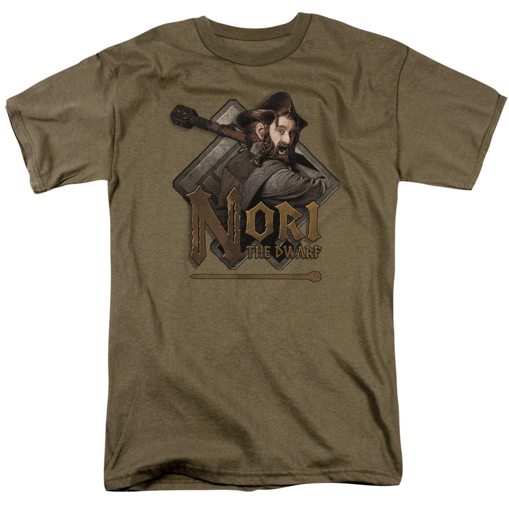 The Hobbit - Nori - Short Sleeve Adult 18/1 - Safari Green T-shirt