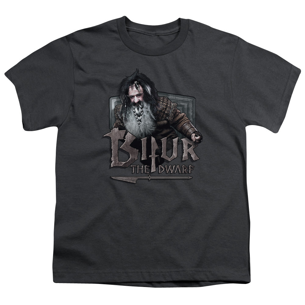 The Hobbit - Bifur - Short Sleeve Youth 18/1 - Charcoal T-shirt