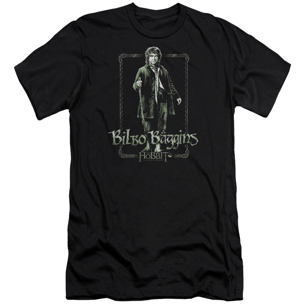 The Hobbit - Bilbo Stare-premuim Canvas Adult Slim Fit 30/1 - Black