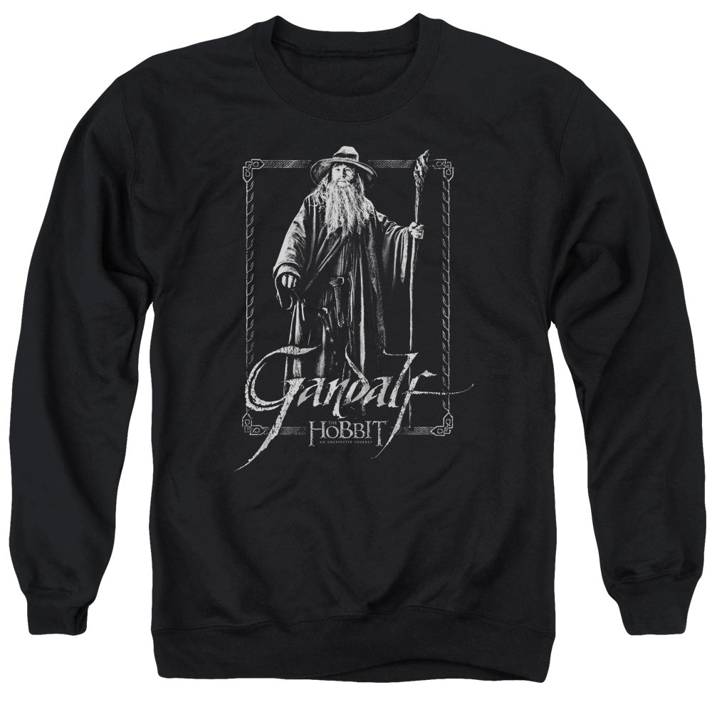The Hobbit - Gandalf Stare - Adult Crewneck Sweatshirt - Black