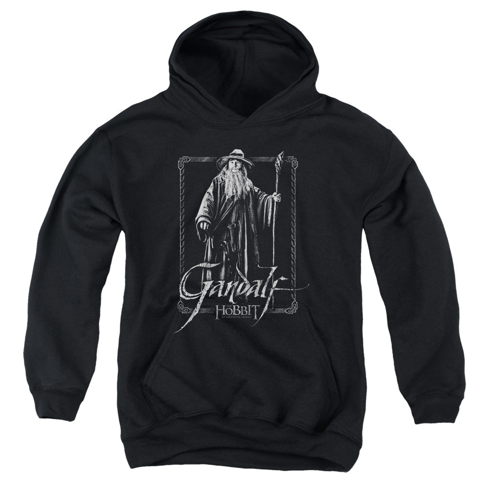 The Hobbit - Gandalf Stare - Youth Pull-over Hoodie - Black