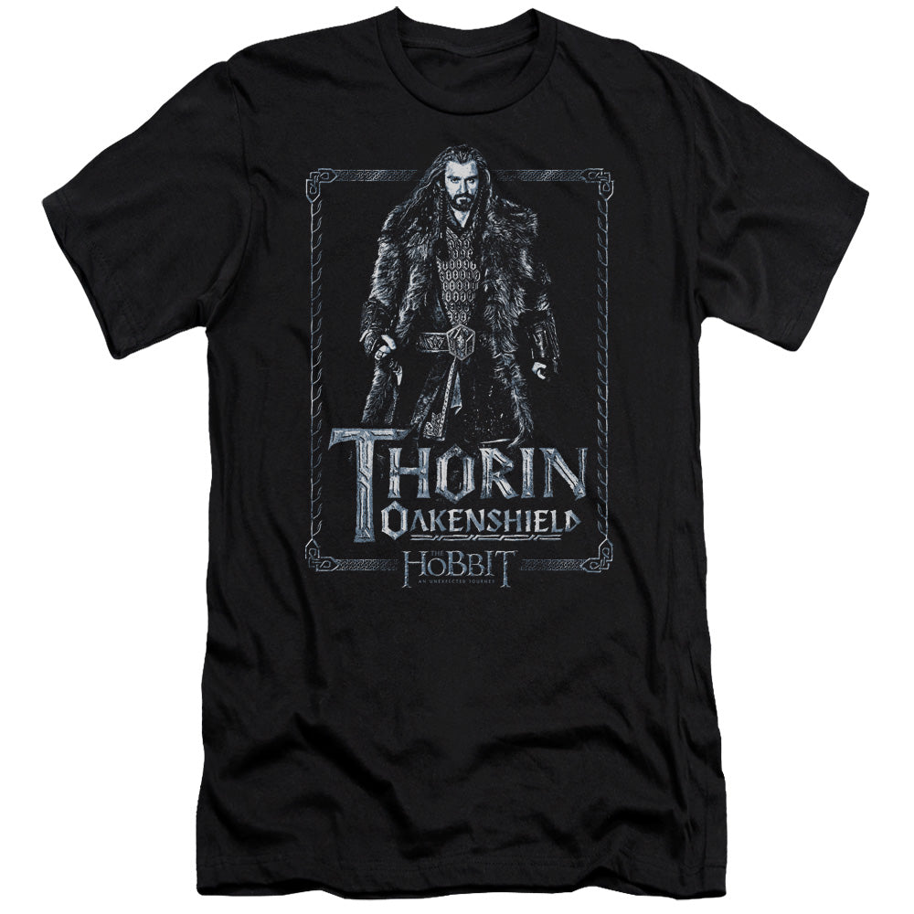 The Hobbit - Thorin Stare - Short Sleeve Adult 30/1 - Black T-shirt