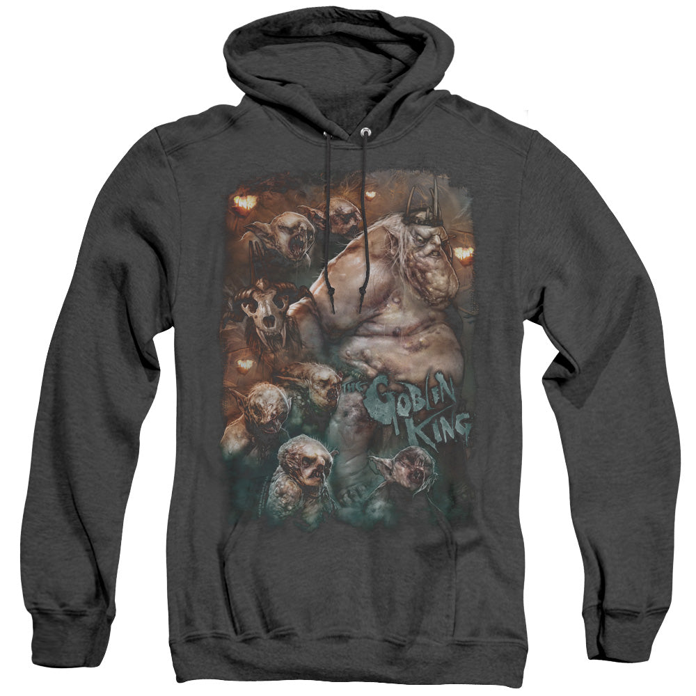 The Hobbit - Goblin King - Adult Heather Hoodie - Black