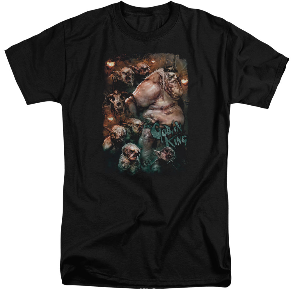 The Hobbit - Goblin King - Short Sleeve Adult Tall - Black T-shirt