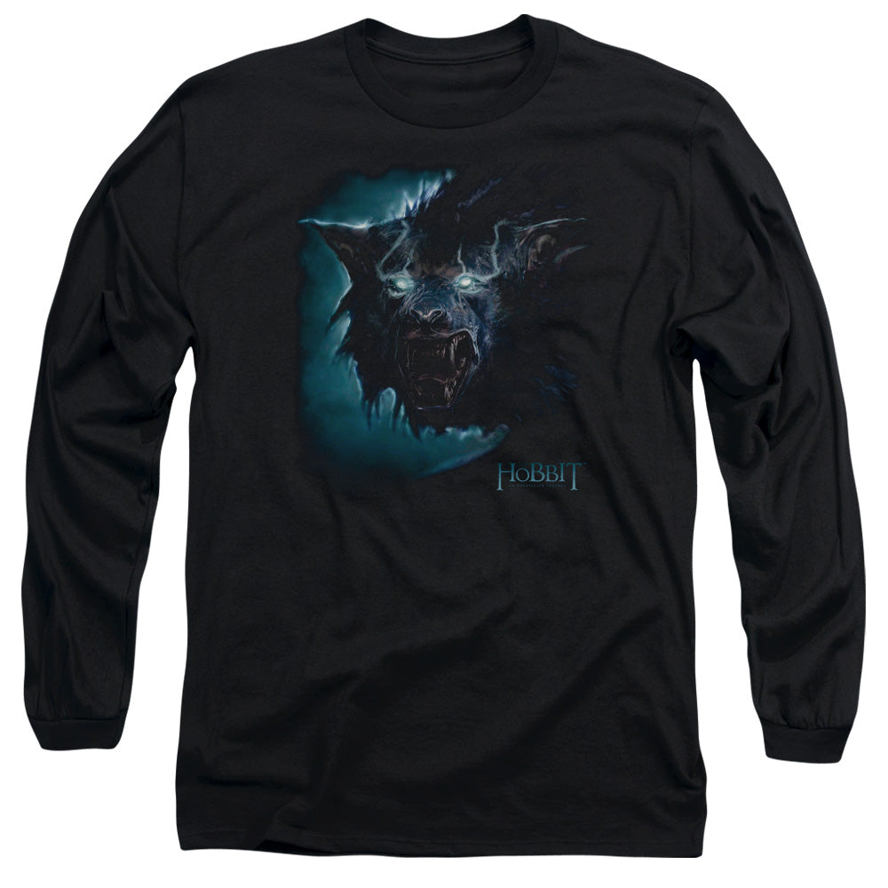 The Hobbit - Warg - Long Sleeve Adult 18/1 - Black T-shirt