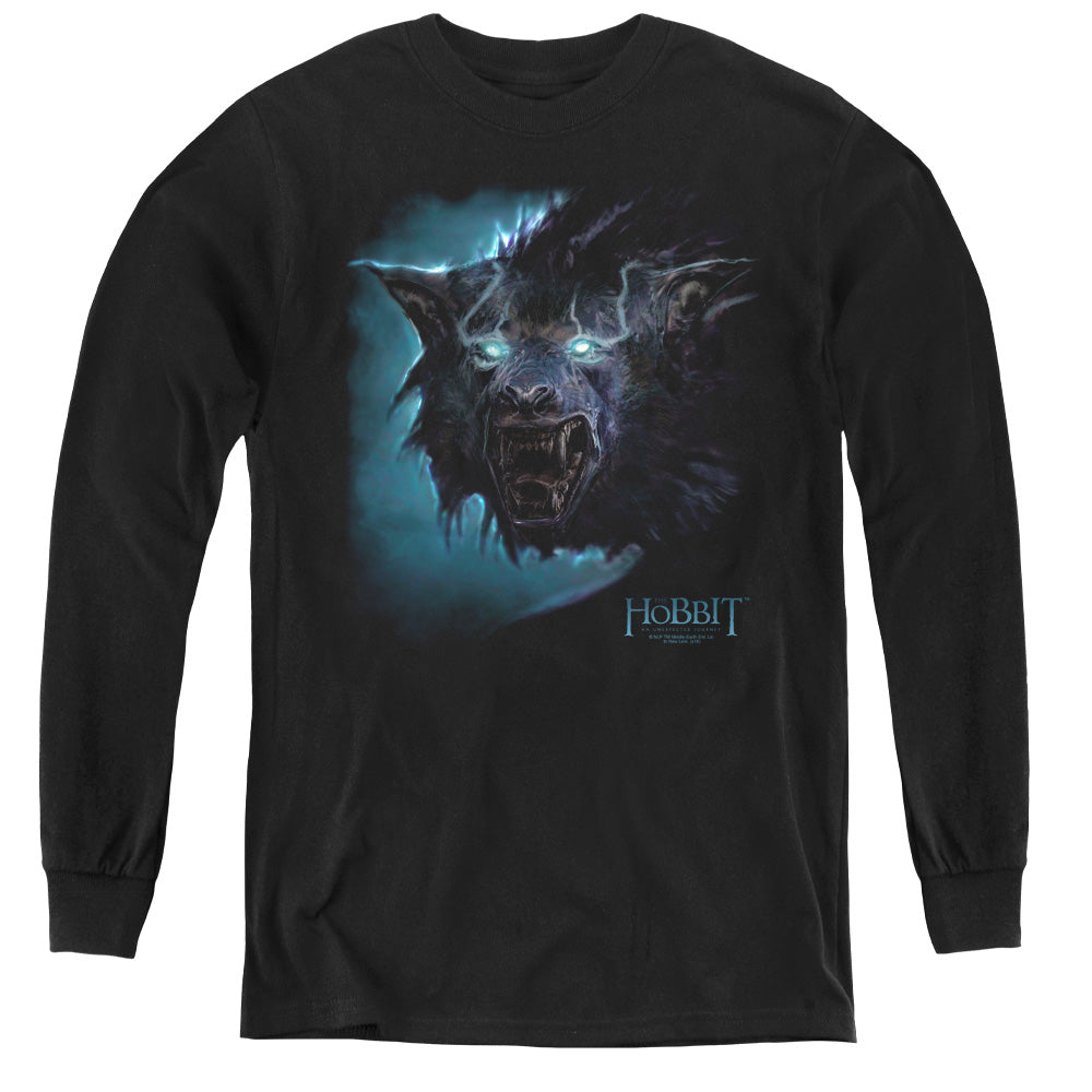 The Hobbit - Warg - Youth Long Sleeve Tee - Black