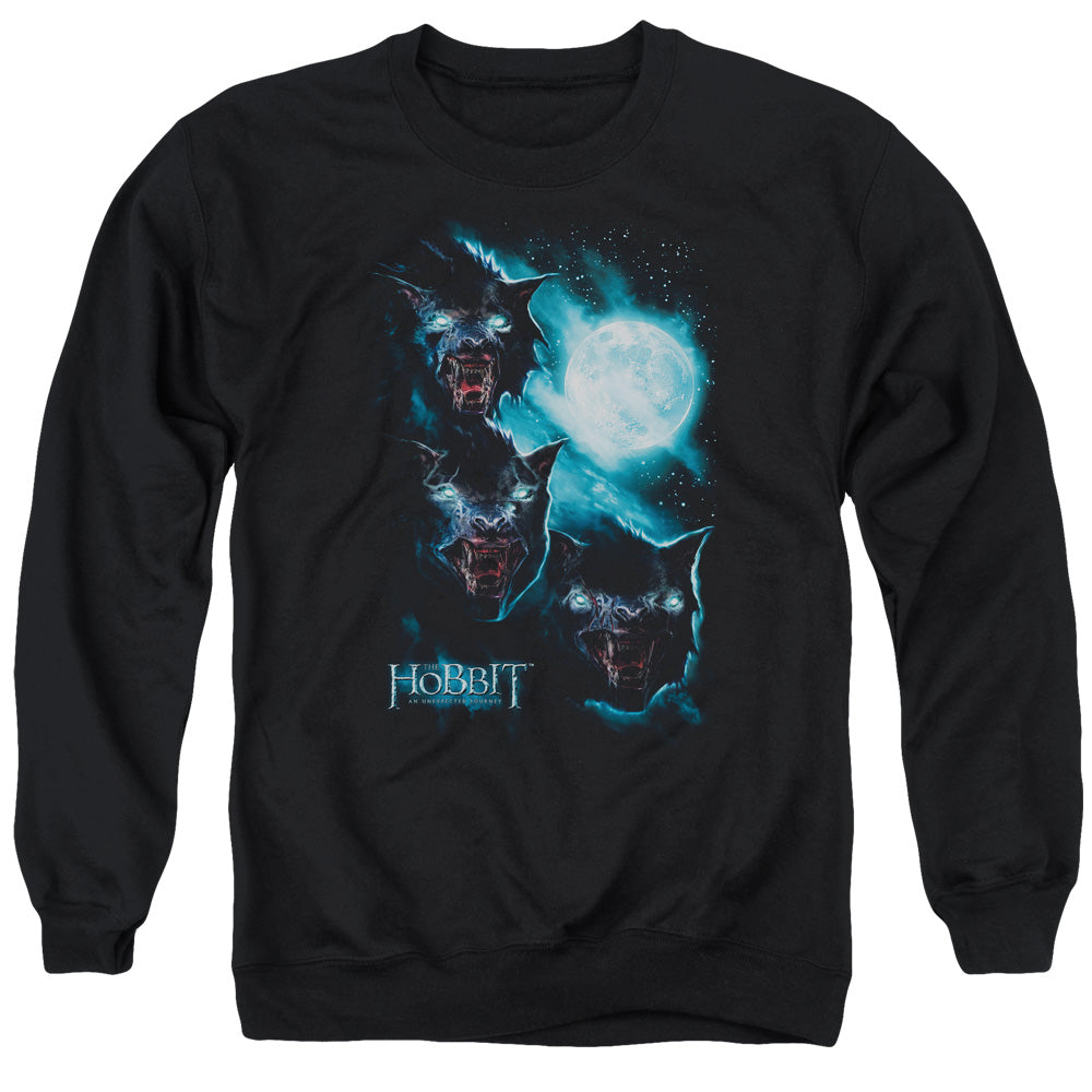 The Hobbit - Three Warg Moon - Adult Crewneck Sweatshirt - Black