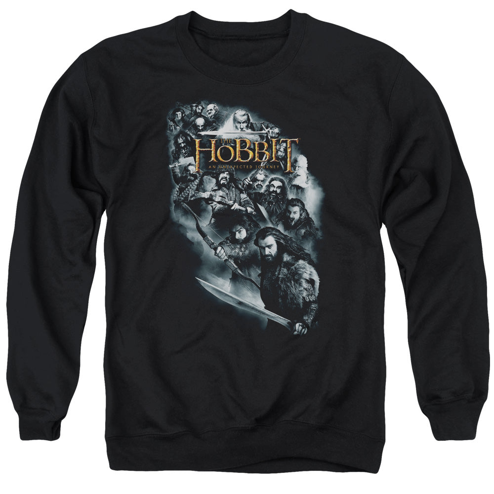 The Hobbit - Cast Of Characters - Adult Crewneck Sweatshirt - Black