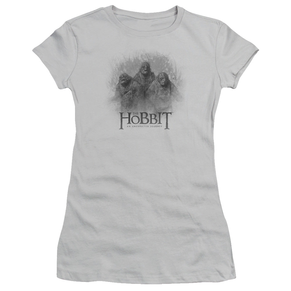 The Hobbit - Three Trolls - Short Sleeve Junior Sheer - Silver T-shirt