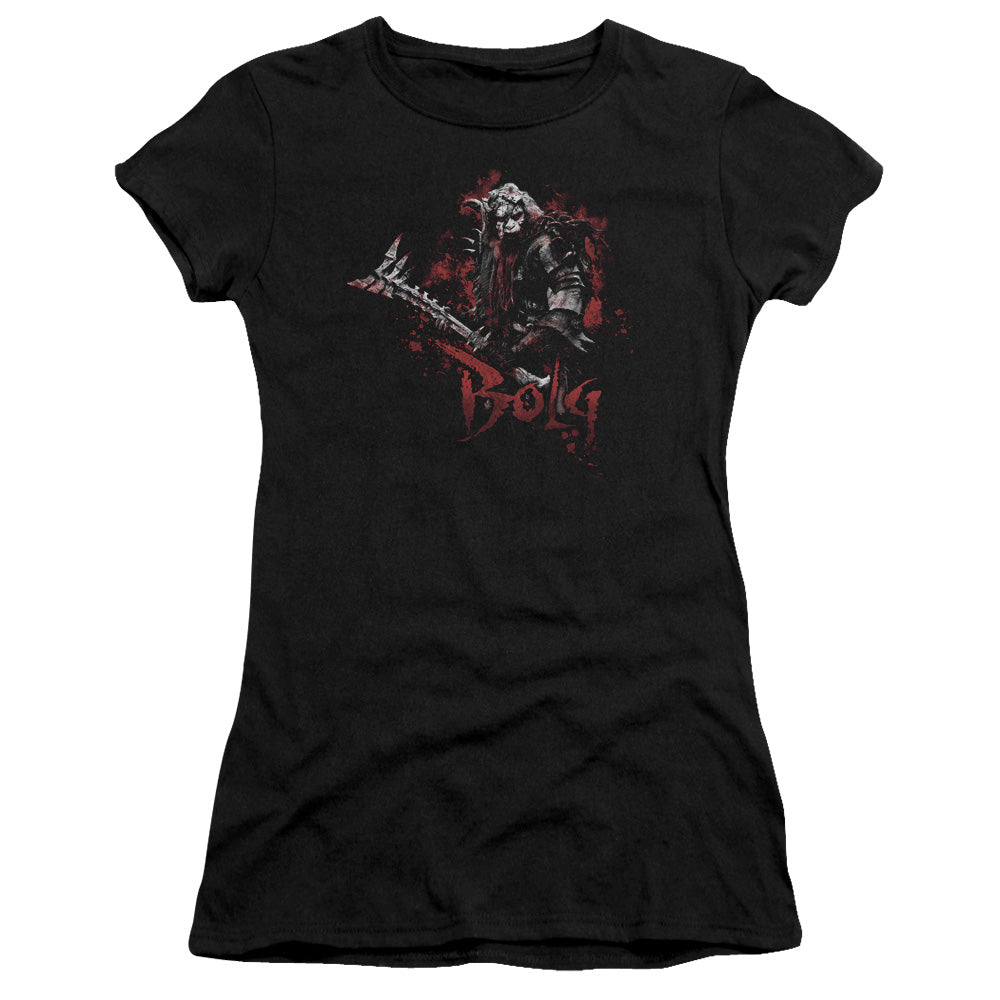 The Hobbit - Bolg - Short Sleeve Junior Sheer - Black T-shirt