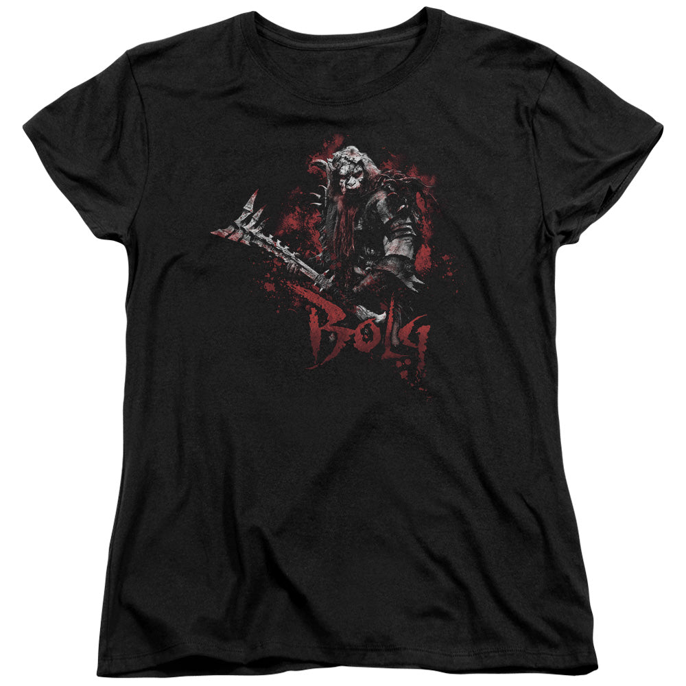 The Hobbit - Bolg - Short Sleeve Womens Tee - Black T-shirt