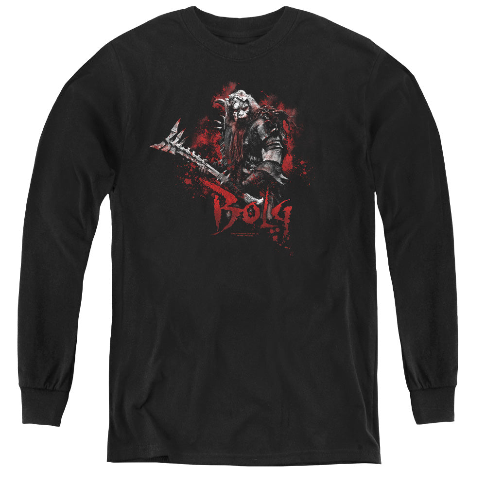 The Hobbit - Bolg - Youth Long Sleeve Tee - Black