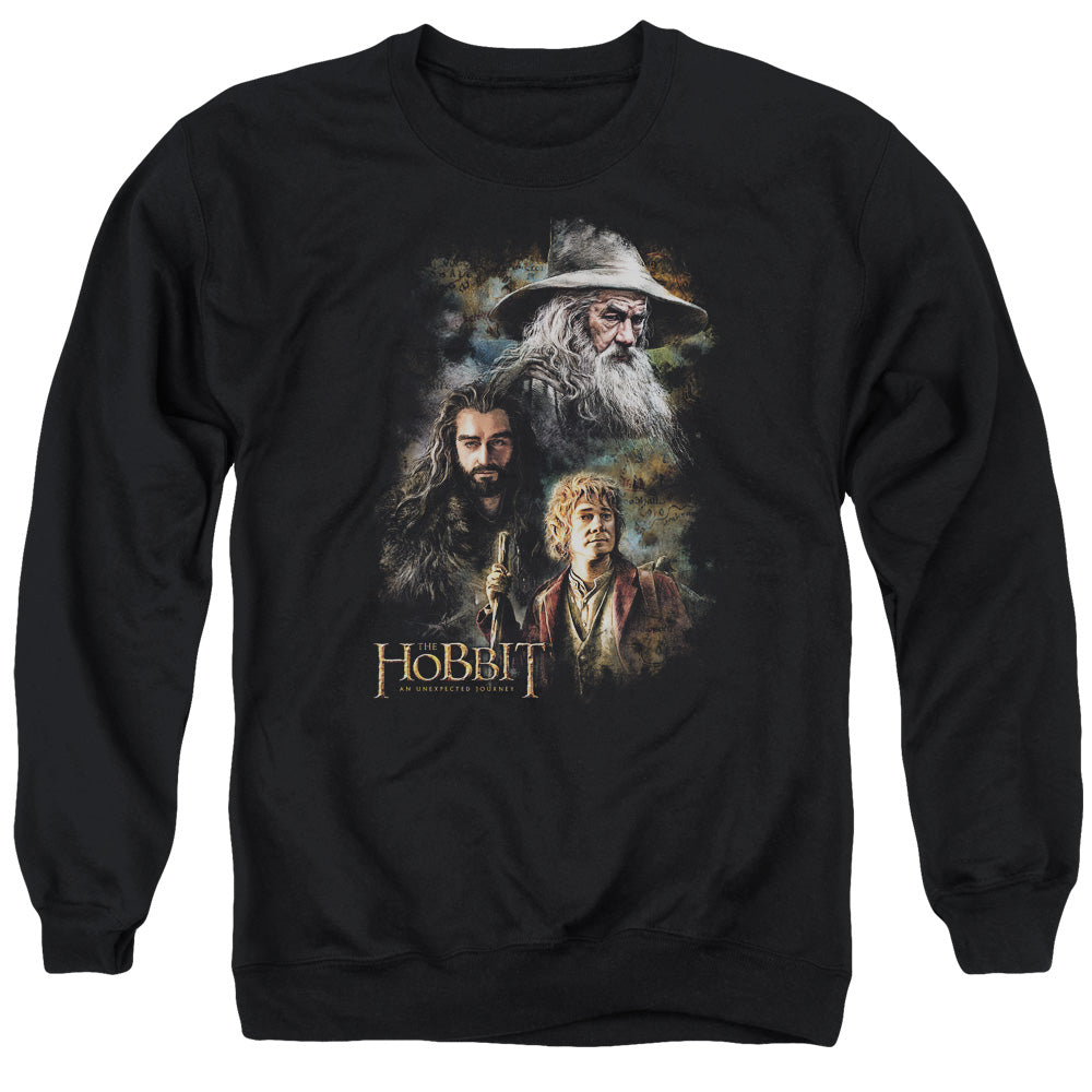 The Hobbit - Painting - Adult Crewneck Sweatshirt - Black