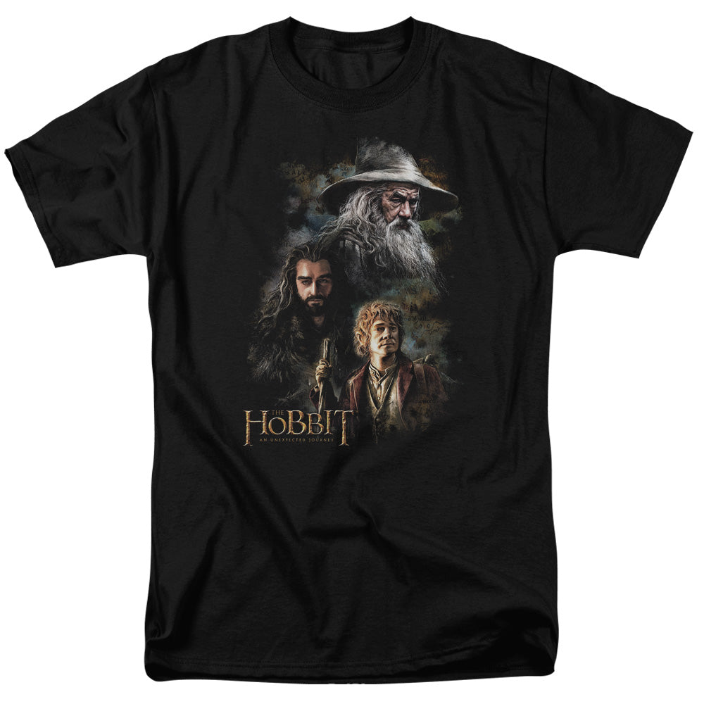 The Hobbit - Painting - Short Sleeve Adult 18/1 - Black T-shirt