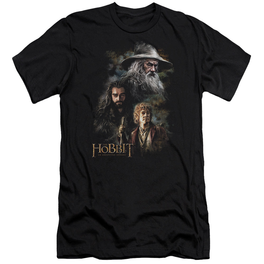 The Hobbit - Painting-premuim Canvas Adult Slim Fit 30/1 - Black