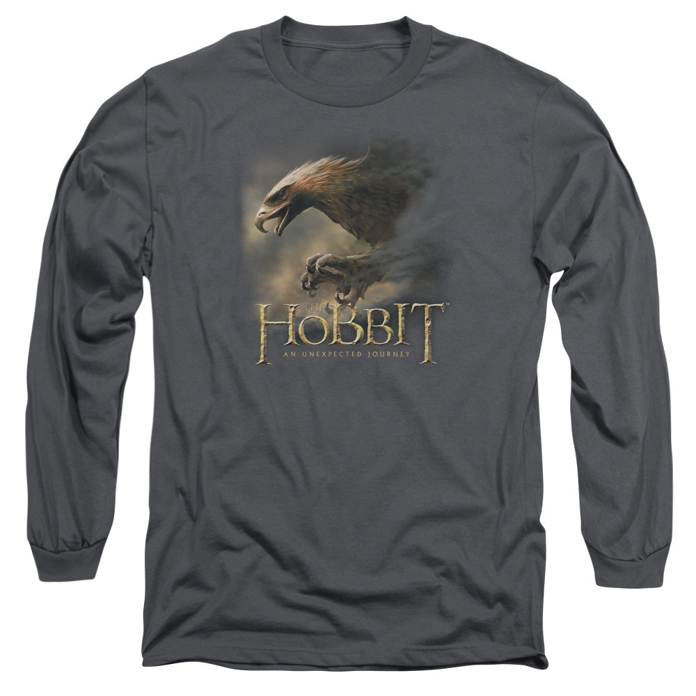 The Hobbit - Great Eagle - Long Sleeve Adult 18/1 - Charcoal T-shirt