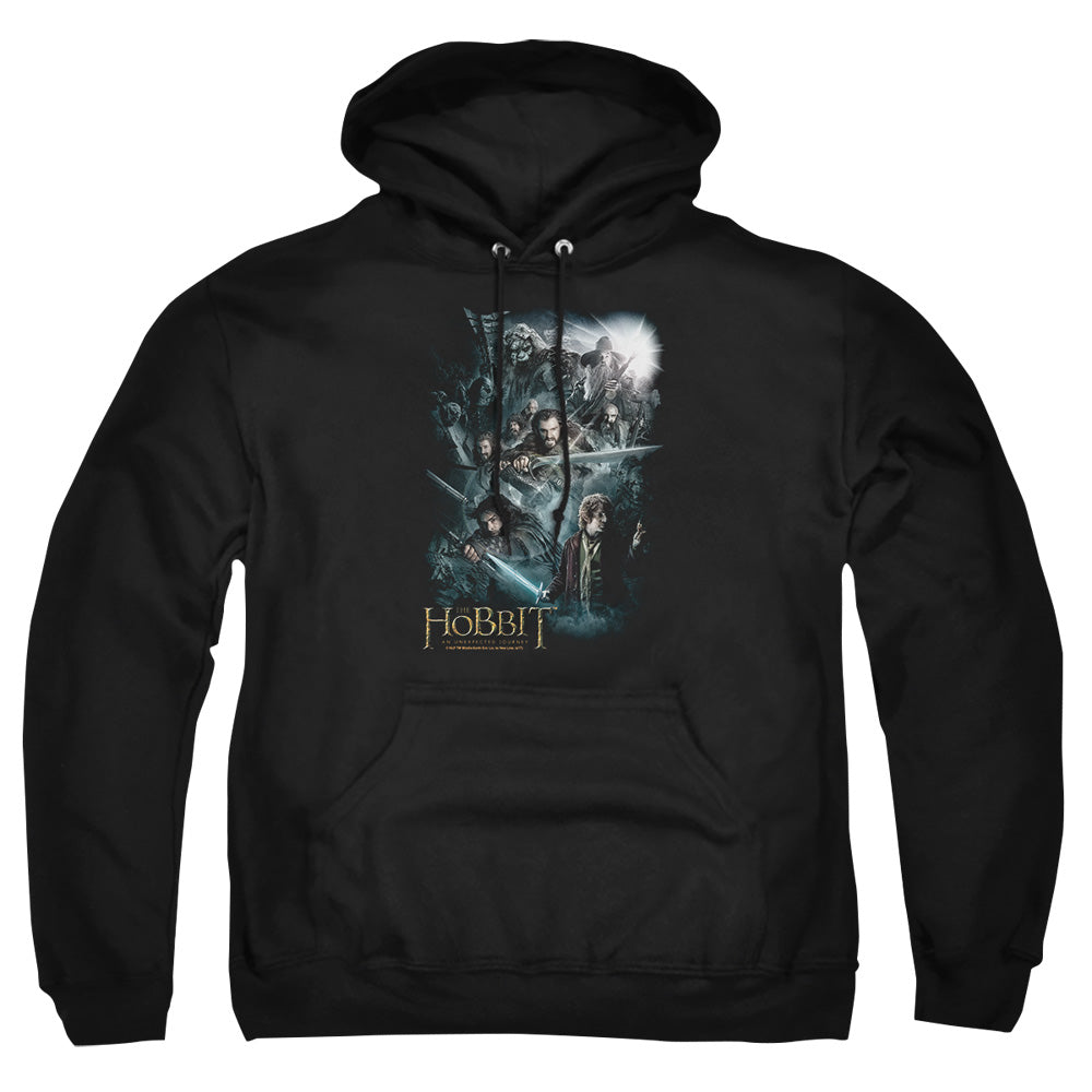 The Hobbit - Epic Adventure - Adult Pull-over Hoodie - Black