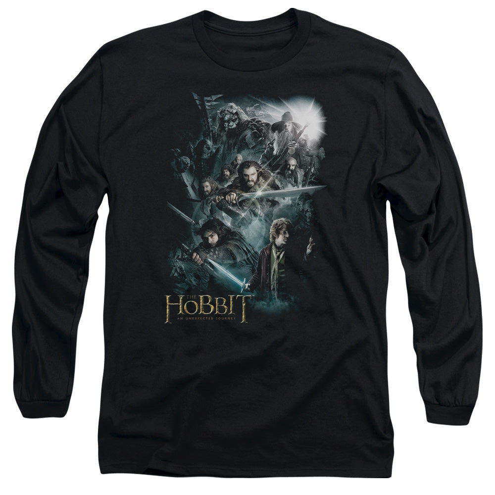 The Hobbit - Epic Adventure - Long Sleeve Adult 18/1 - Black T-shirt