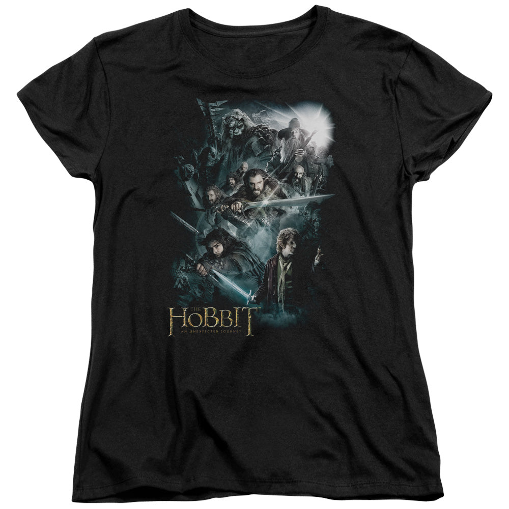 The Hobbit - Epic Adventure - Short Sleeve Womens Tee - Black T-shirt