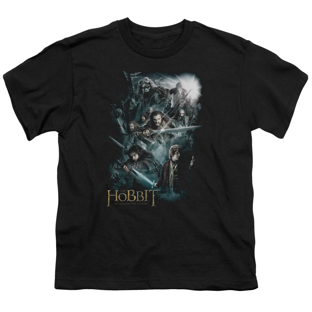 The Hobbit - Epic Adventure - Short Sleeve Youth 18/1 - Black T-shirt