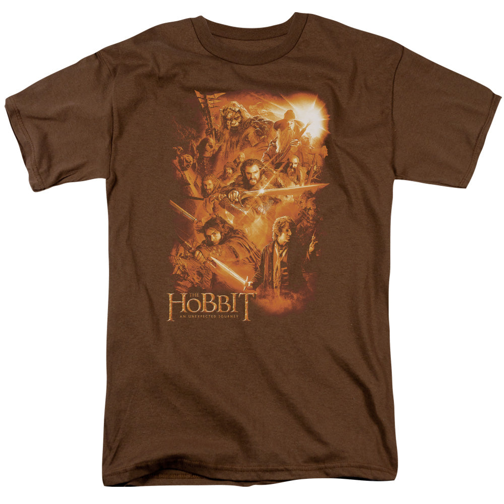 The Hobbit - Epic Adventure - Short Sleeve Adult 18/1 - Coffee T-shirt