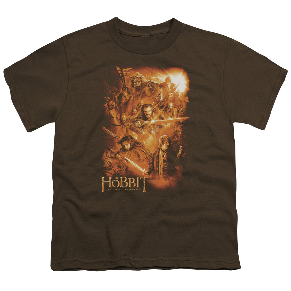 The Hobbit - Epic Adventure - Short Sleeve Youth 18/1 - Coffee T-shirt