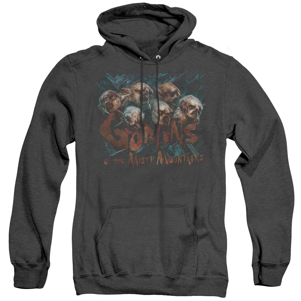 The Hobbit - Misty Goblins - Adult Heather Hoodie - Black