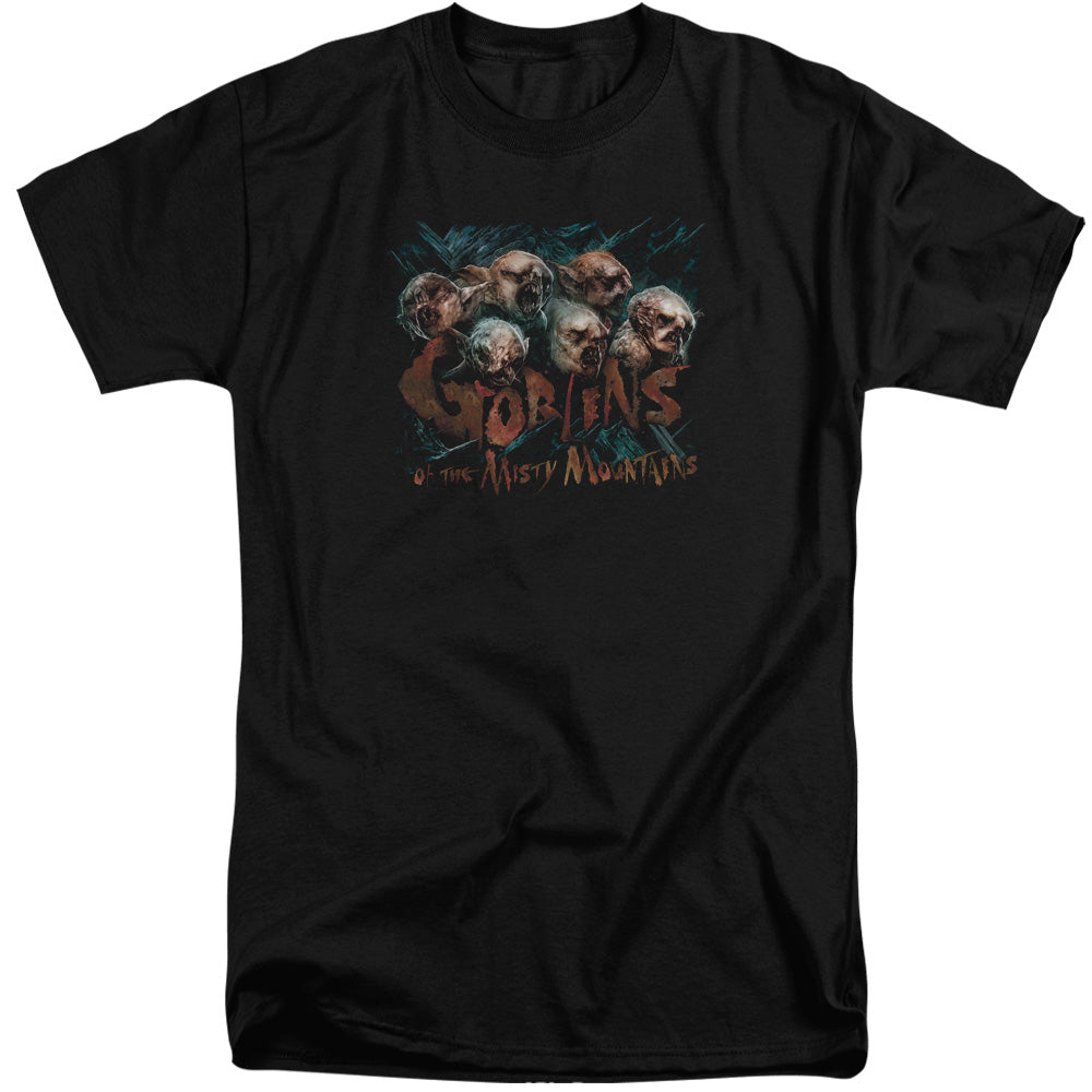 The Hobbit - Misty Goblins - Short Sleeve Adult Tall - Black T-shirt