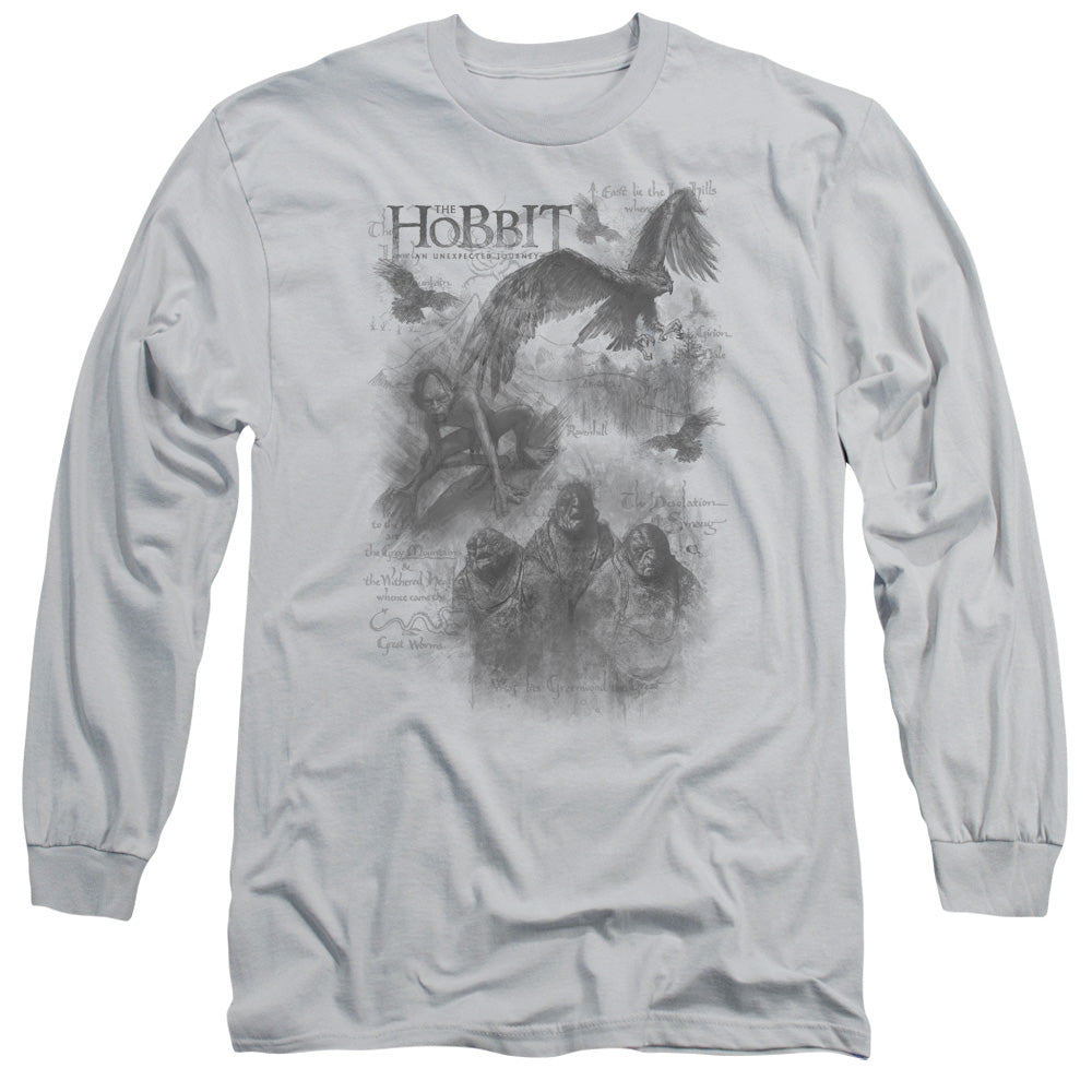 THE HOBBIT SKETCHES - L/S ADULT 18/1 - SILVER T-Shirt