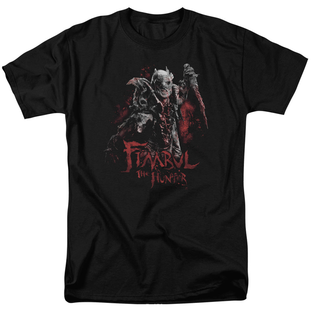 The Hobbit - Fimbul The Hunter - Short Sleeve Adult 18/1 - Black T-shirt