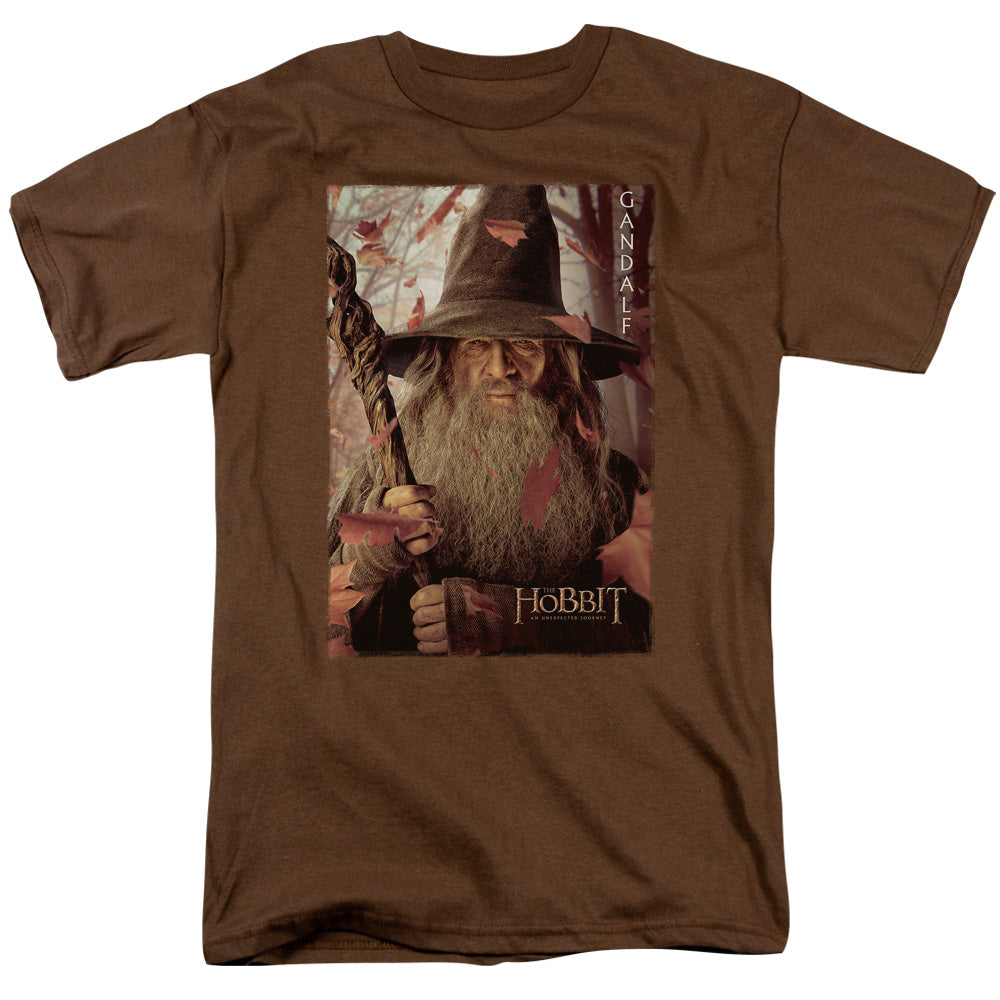The Hobbit - Gadalf Poster - Short Sleeve Adult 18/1 - Coffee T-shirt